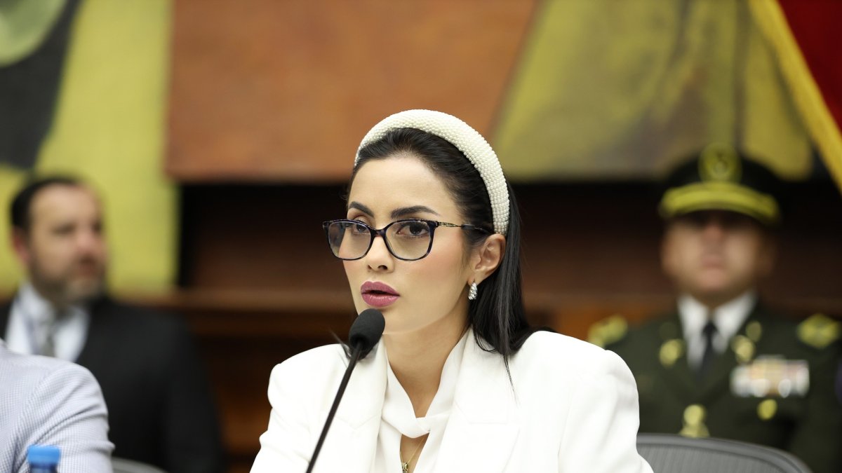 La presidenta correísta de la Asamblea Nacional, Viviana Veloz.