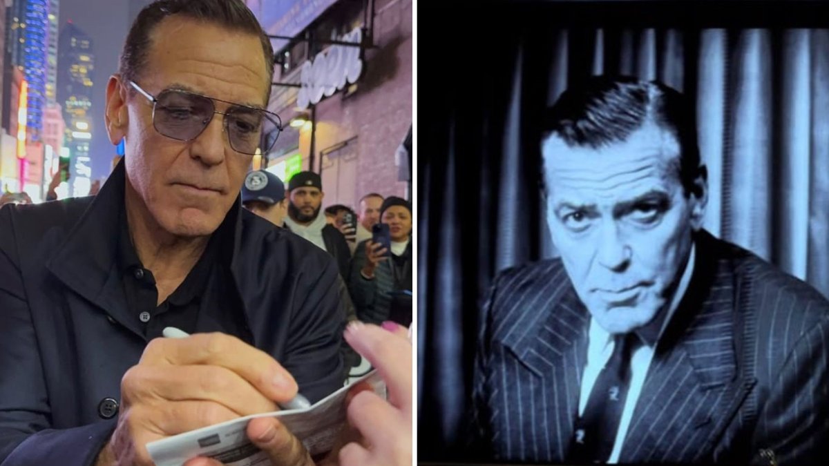 George Clooney en su debut en Broadway