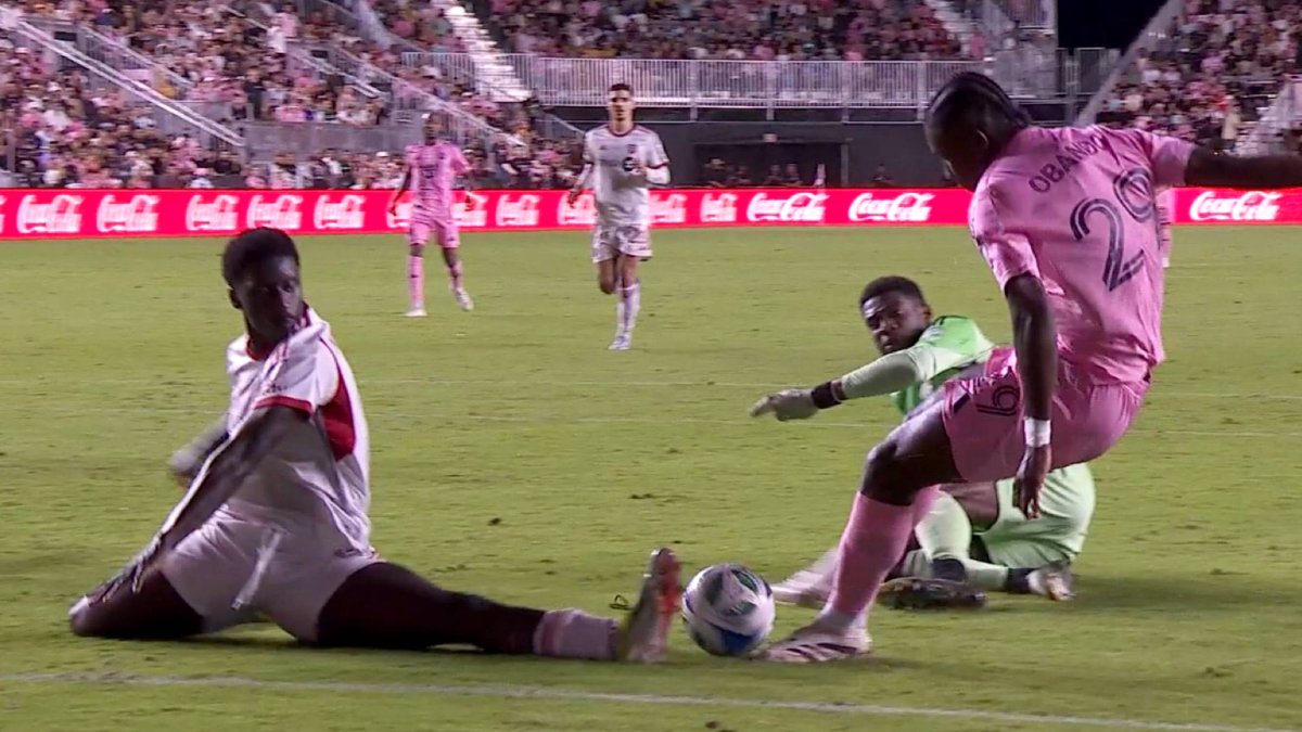 Allen Obando estuvo activo en el juego del Inter Miami ante Toronto.