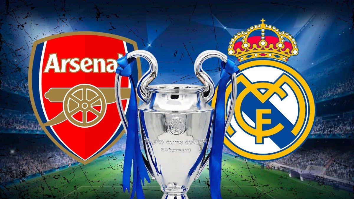 Arsenal y Real Madrid se enfrentan en los cuartos de final de la UEFA Champions League.