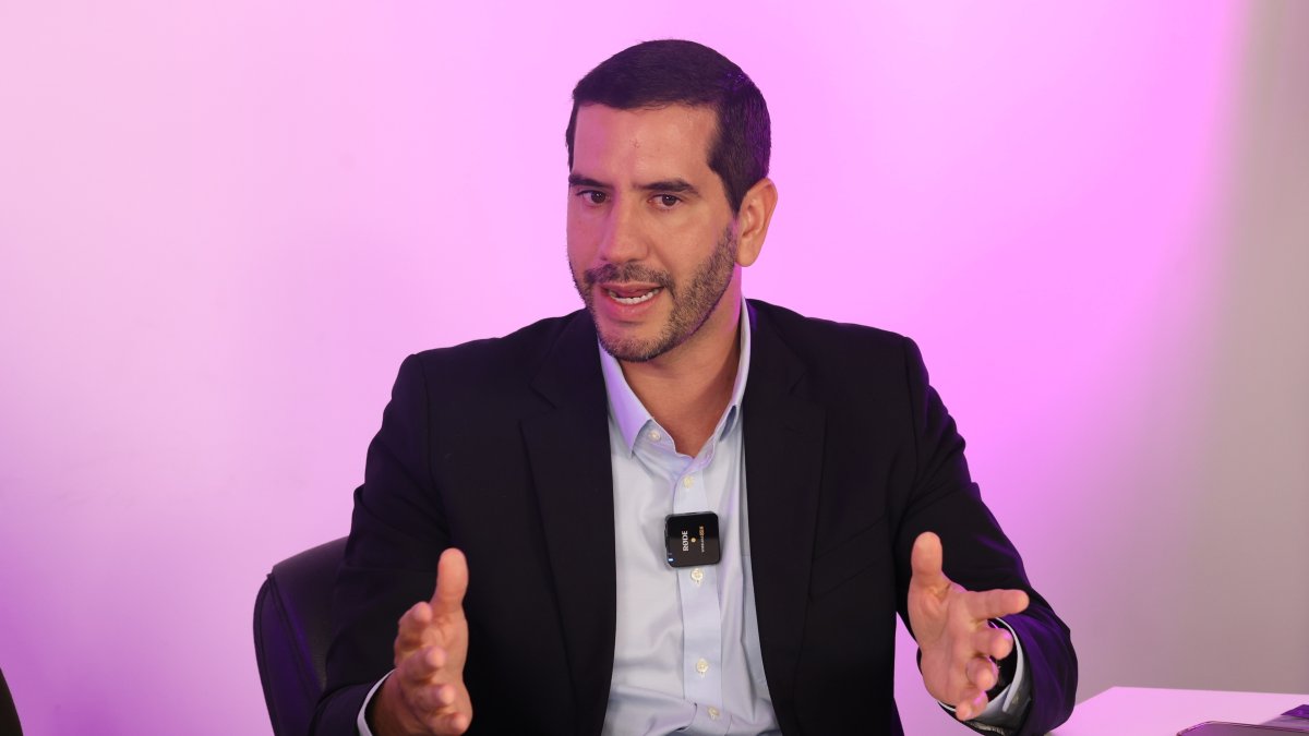 El ministro de Transporte durante el diálogo con EXPRESO.