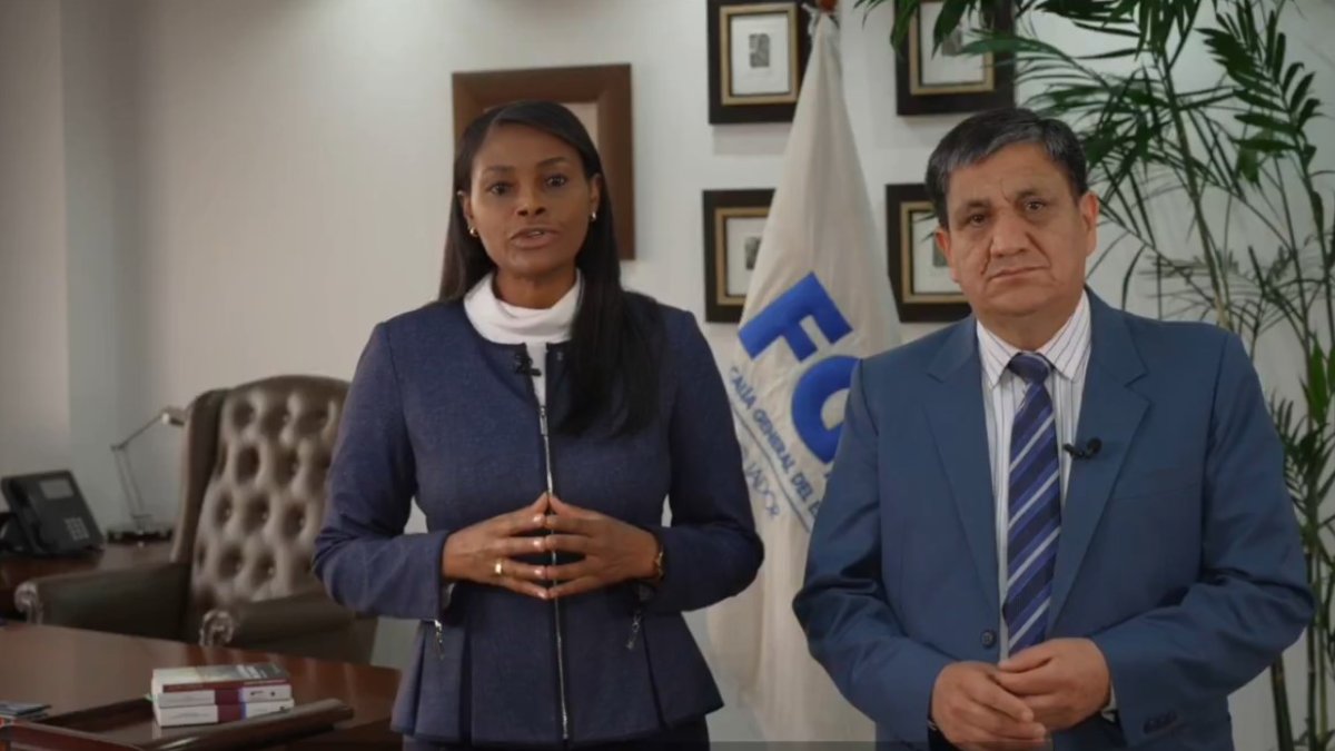 Los fiscales Diana Salazar (general) y Wilson Toainga (subgrogante) anunciaron que seguirán en funciones prorrogadas, desde este 8 de abril de 2025.