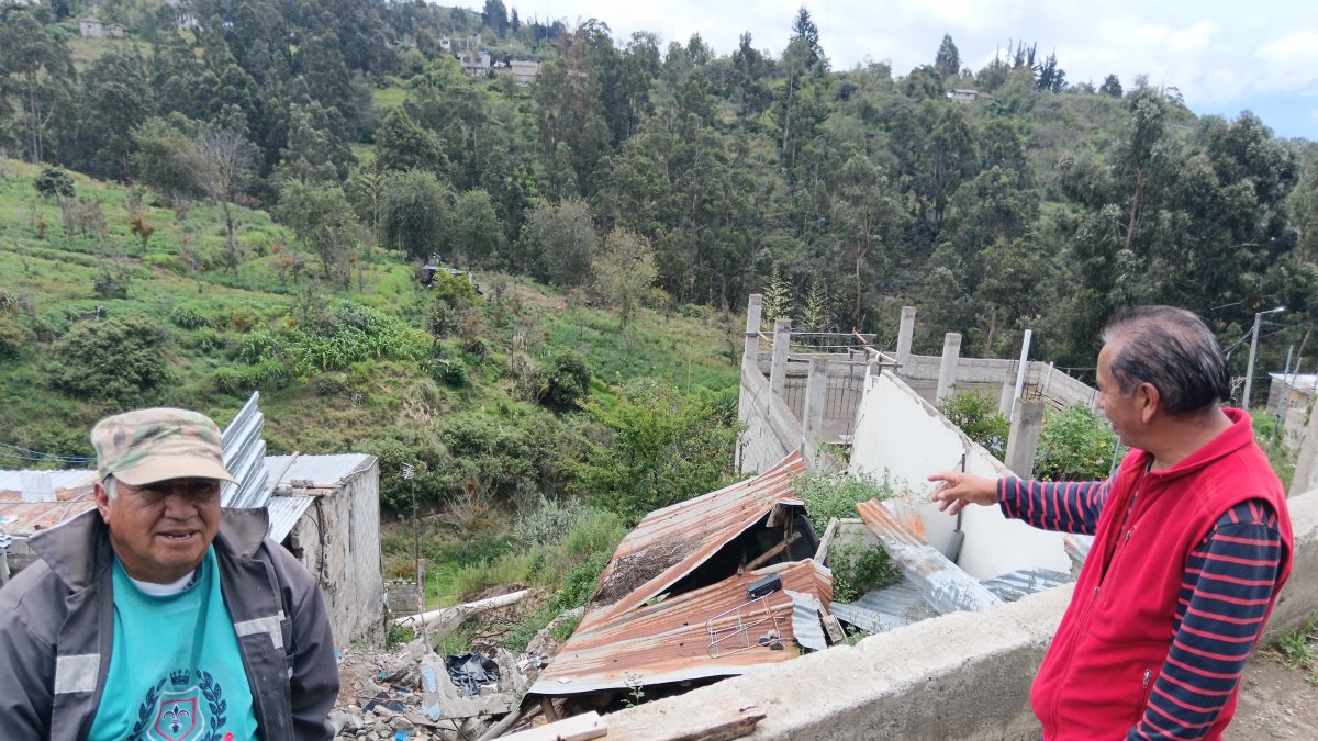 Situación. Los moradores de Pinllo piden intervención de las autoridades.
