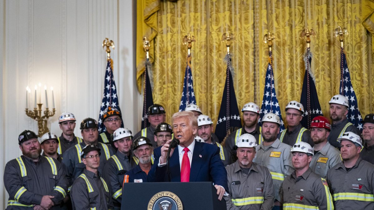 El presidente de EE.UU., Donald Trump, este miércoles 9 de abril de 2025.