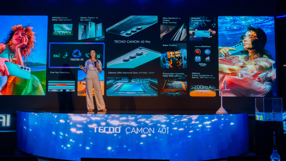 Tecno mostró al mundo lo avanzado de su ecosistema de IA y el Camon 40 Pro.