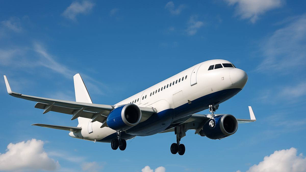 Un avión comercial sobrevuela el cielo rumbo a Guayaquil.