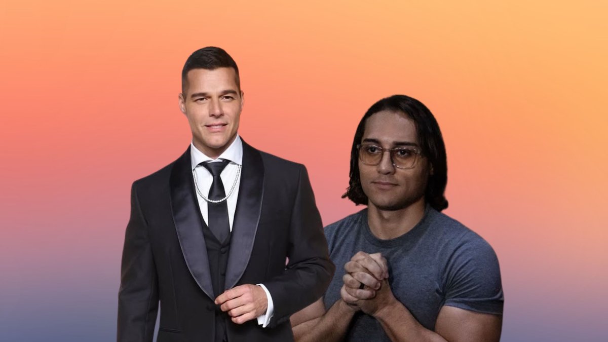 Ricky Martin y su sobrino Dennis Yadiel Sánchez.