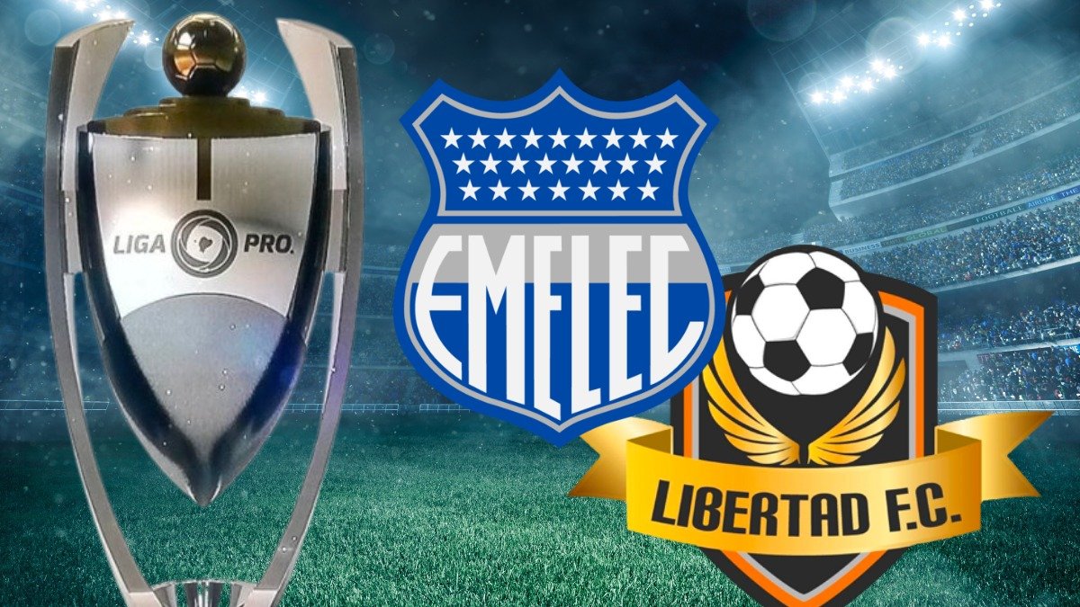 Emelec y Libertad chocan en la fecha 8 de la LigaPro 2025.