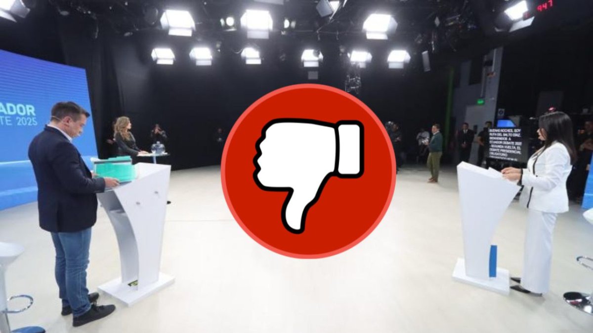 Daniel Noboa y Luisa González protagonizaron el único careo el pasado 23 de marzo.