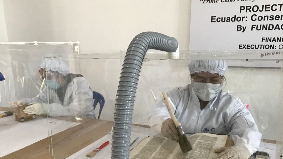 proyecto. La puesta en valor de la biblioteca contempla restaurar los libros y el edificio.