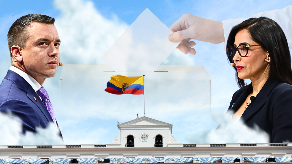 Los resultados de las elecciones Ecuador 2025, entre Daniel Noboa y Luisa González.