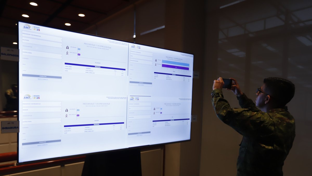 Centro de mando del CNE - Quito.