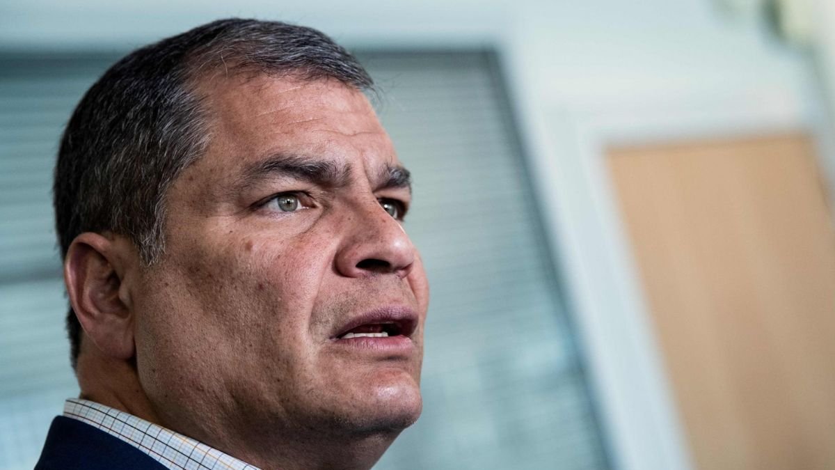 Rafael Correa es el líder de la Revolución Ciudadana, movimiento que aupó la candidatura de Luisa González.