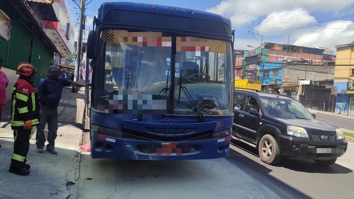 El bus circulaba a por la av. Pedro Vicente Maldonado y Leonidas Dubles.