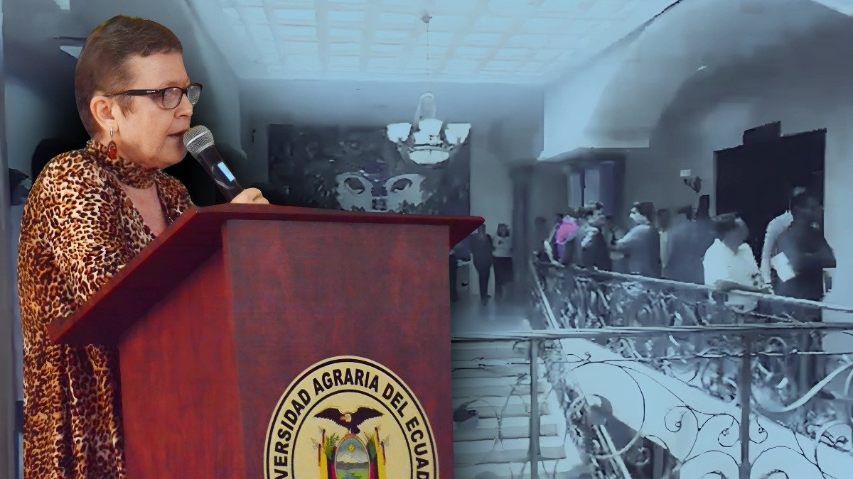 La rectora de la Universidad Agraria de Ecuador, Tamara Borodulina, es acusada de manejo irregular de la institución, lo que llevó a los trabajadores a protestar.