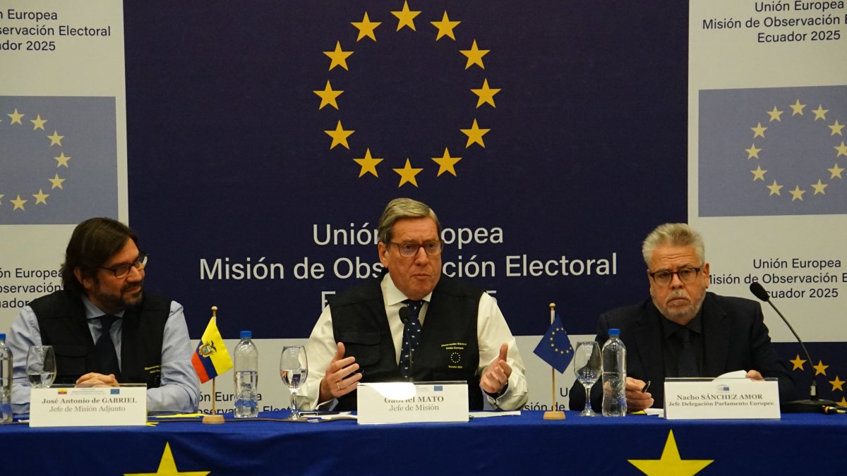 Gabriel Mato, jefe de la misión de Observación Electoral de la Unión Europea, dice que hay cosas por corregir en los comicios del 13 de abril.