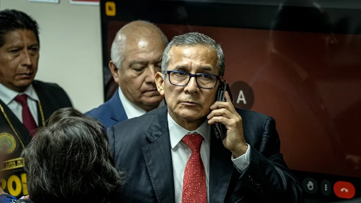 El expresidente de Perú Ollanta Humala, tras su condena por lavado de activos el 15 de abril de 2025.