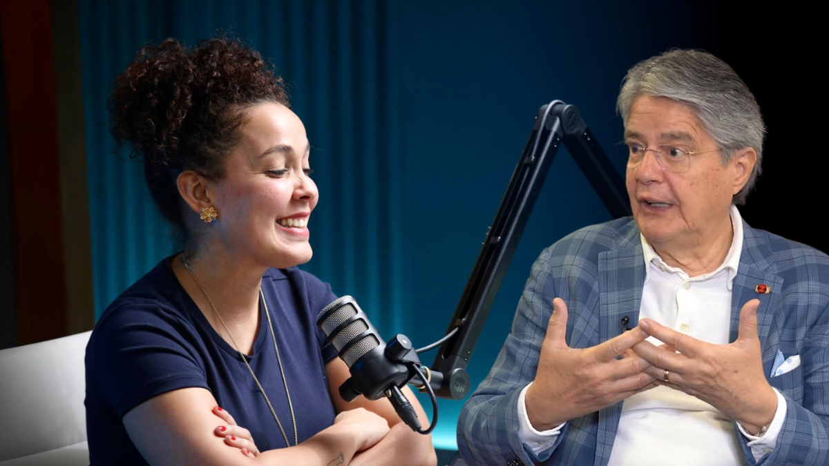 Alondra Santiago y Guillermo Lasso.