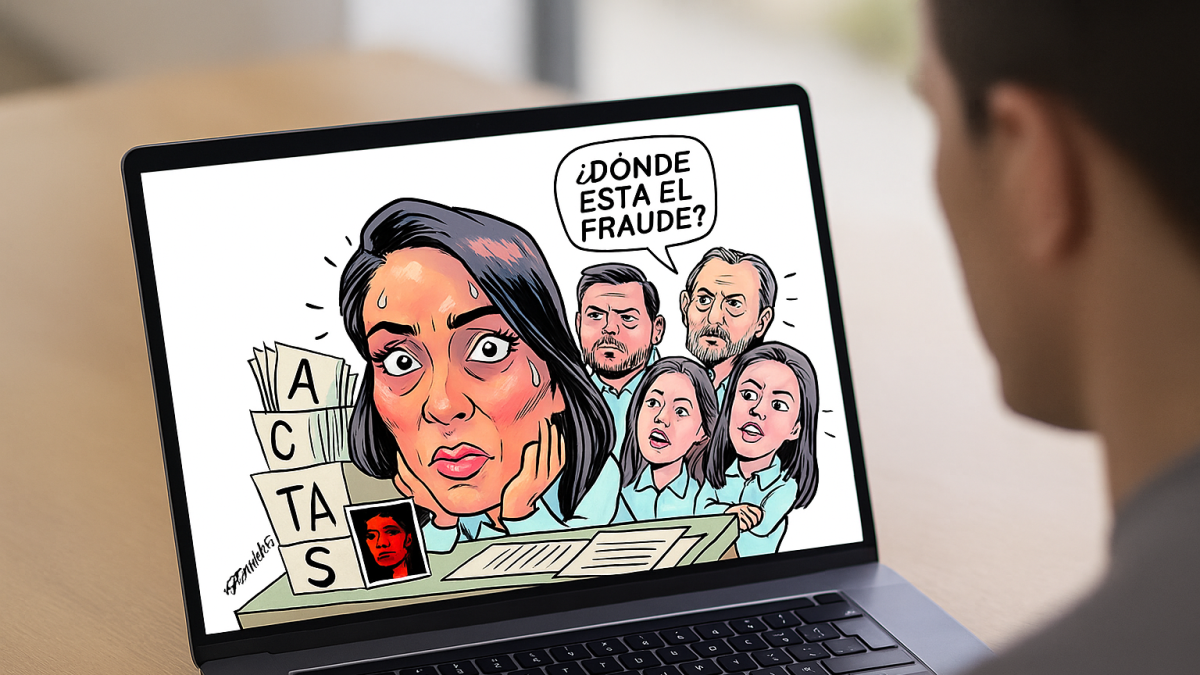 Luisa González argumento un supuesto fraude electoral y sus coidearios reconocen a Noboa.