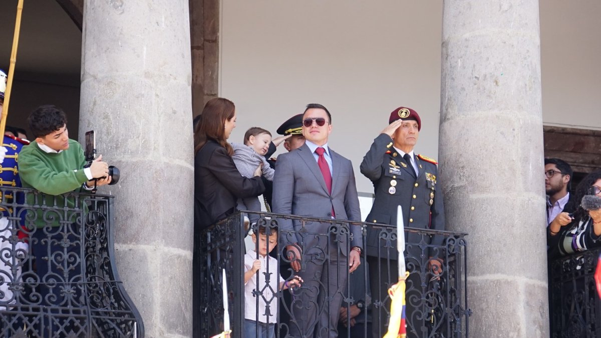 El 15 de abril, Daniel Noboa dio su primer discurso tras los resultados del balotaje.