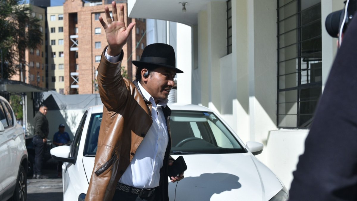 El líder de la Conaie, Leonidas Iza, fue candidato presidencial por Pachakuitk.