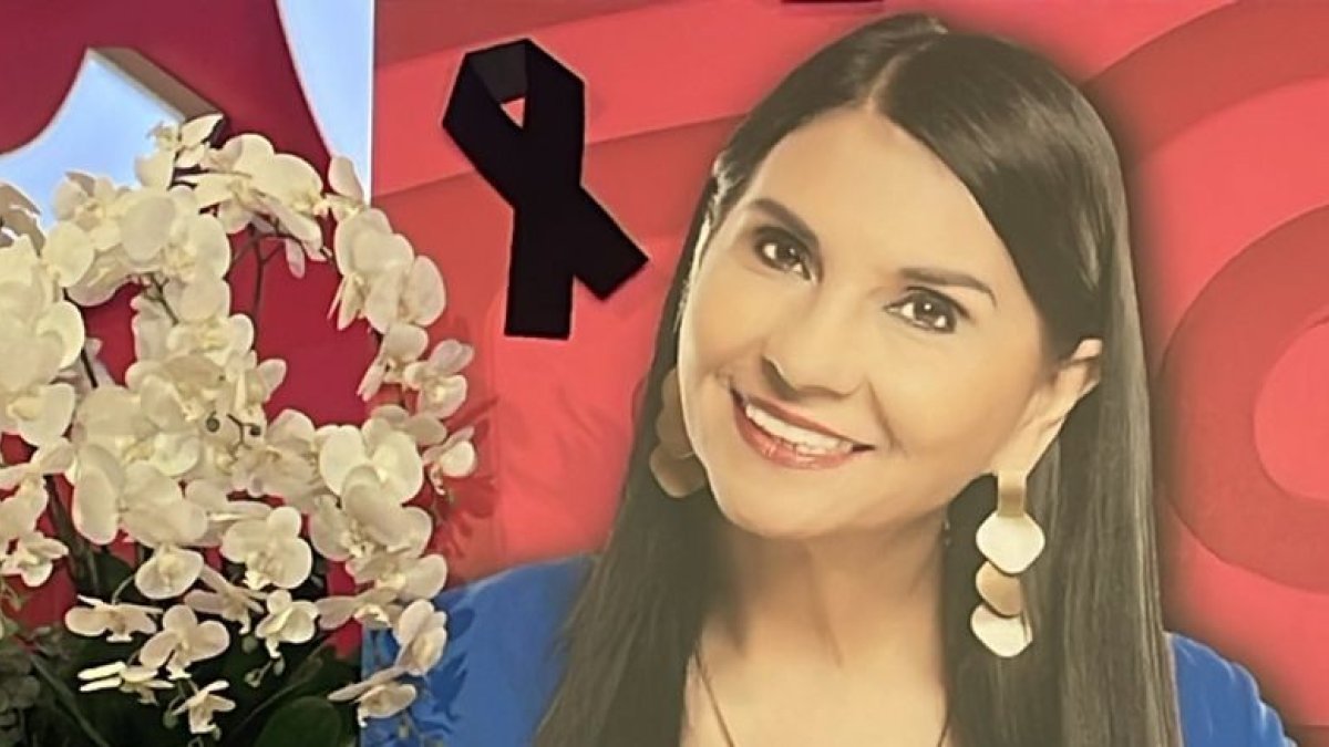 Durante el homenaje de TC a la presentadora Anita Buljubasich.