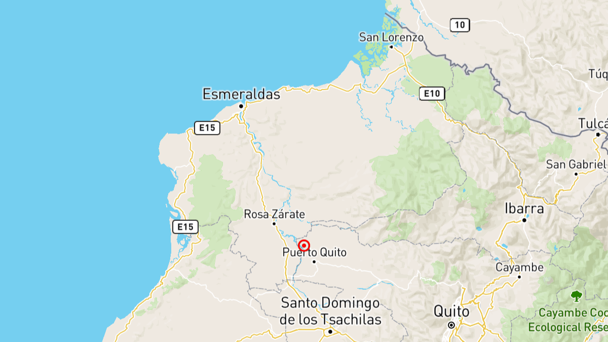 Temblor en Ecuador.