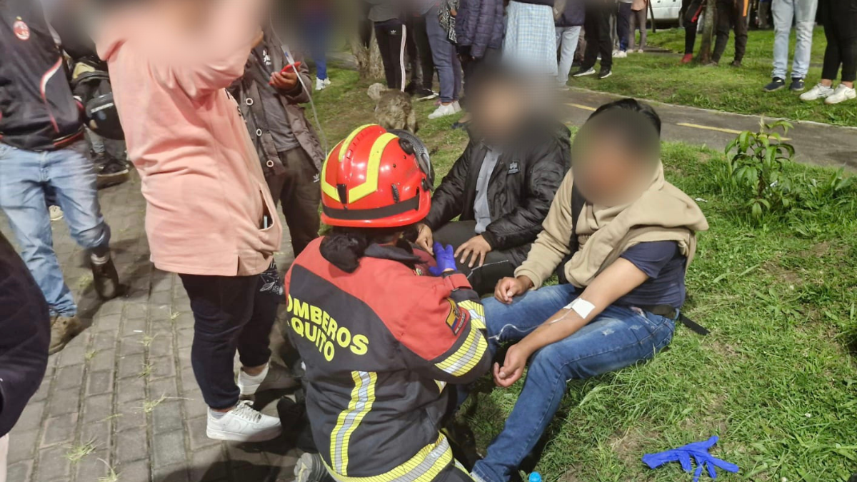 Heridos en el siniestro de tránsito.