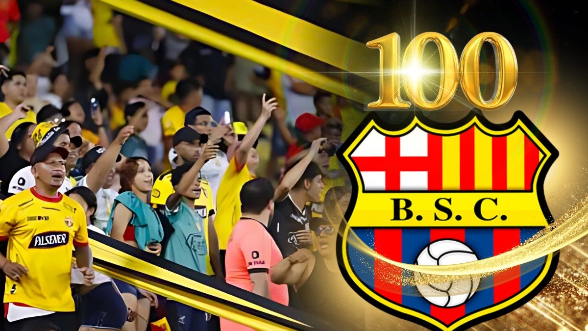 Barcelona SC 100 años de historia en el fútbol ecuatoriano.
