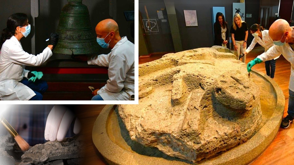 Museo Municipal. Tareas de mantenimiento se ejecutan en el lugar.