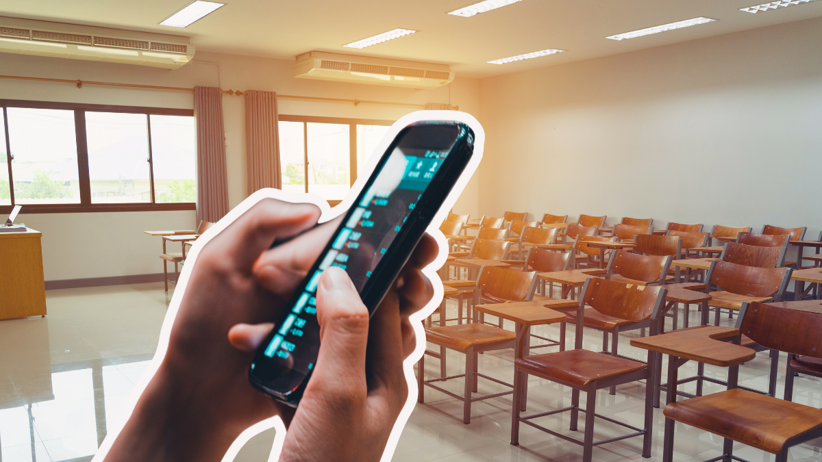 Referencial. Uso del celular dentro del aula de clases.