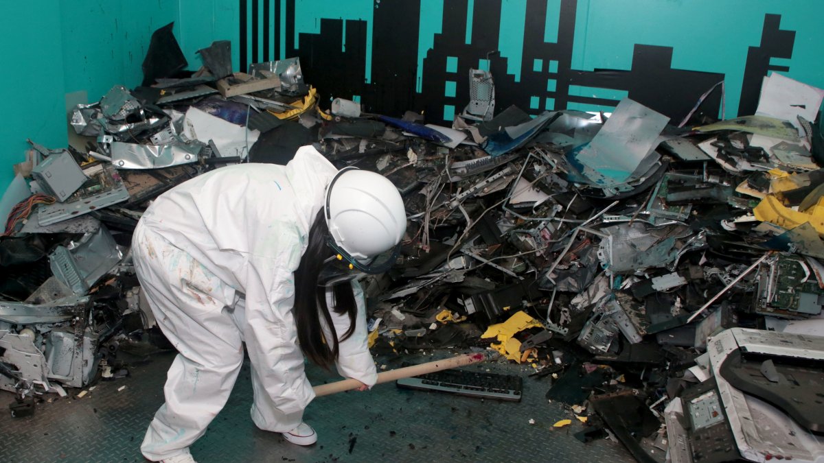 En Panoramix, hay un espacio para romper cosas obsoletas.