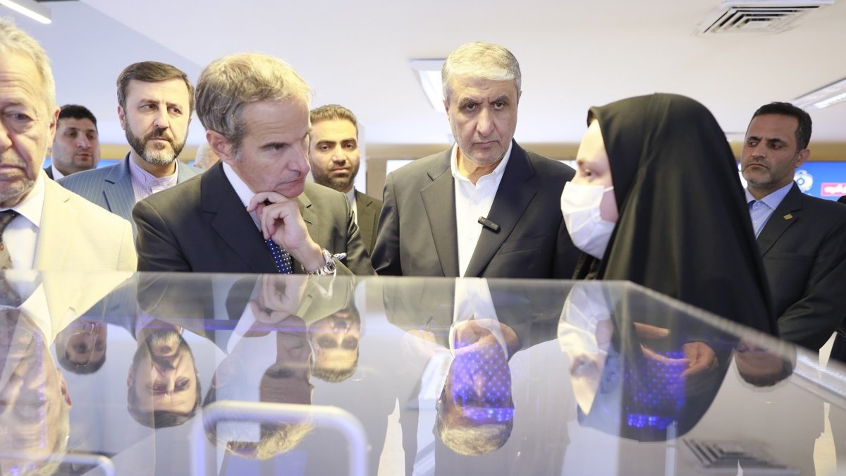 Una foto proporcionada por la oficina de la Organización Atómica de Irán