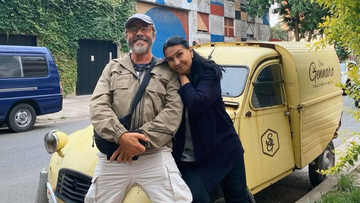 Pablo Granados compartió esta imagen junto a Ana Buljubasich durante su última visita en Buenos Aires.