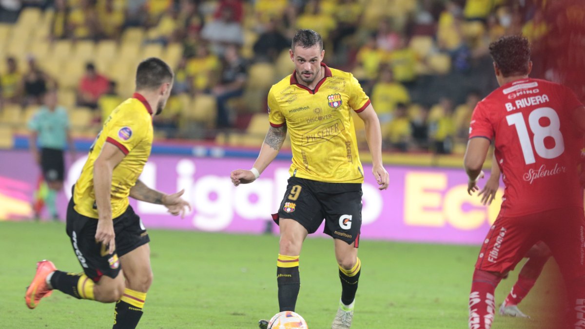 Octavio Rivero marcó el gol de la victoria de Barcelona SC ante El Nacional.