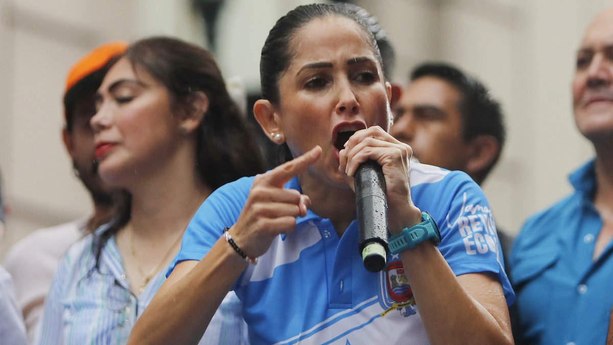 El movimiento correísta, Revolución Ciudadana, de la candidata Luisa González presentó una reclamación de dos papeletas electorales en el CNE.