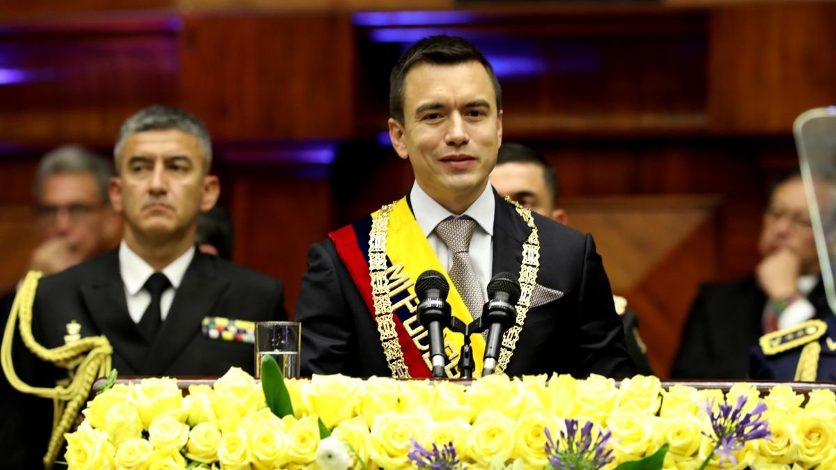 Daniel Noboa fue posesionado como presidente del Ecuador el 23 de noviembre de 2023; 18 meses después, habrá una nueva ceremonia para marcar el inicio de su segundo período.