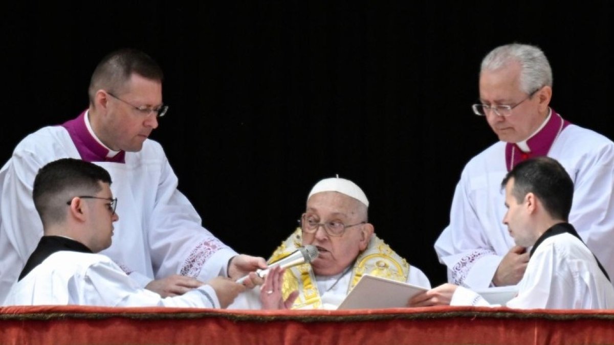 Última aparición del papa Francisco este domingo de Pascua