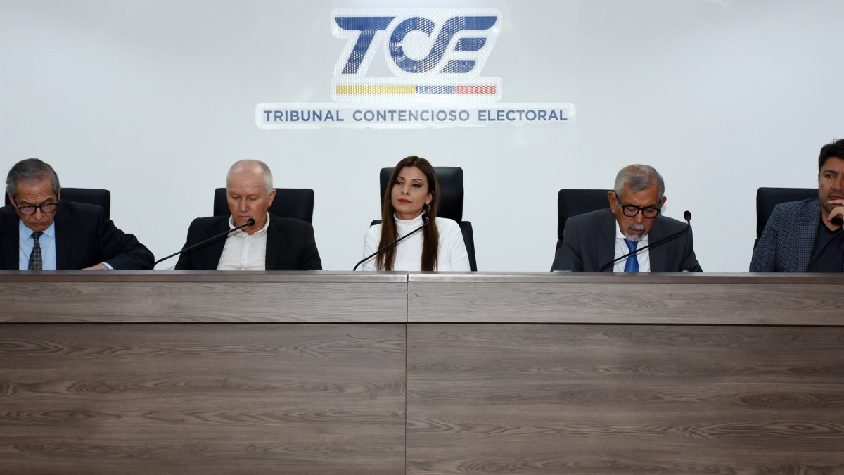 El Pleno del Tribunal Contencioso Electoral (TCE) es presidido por Ivonne coloma.