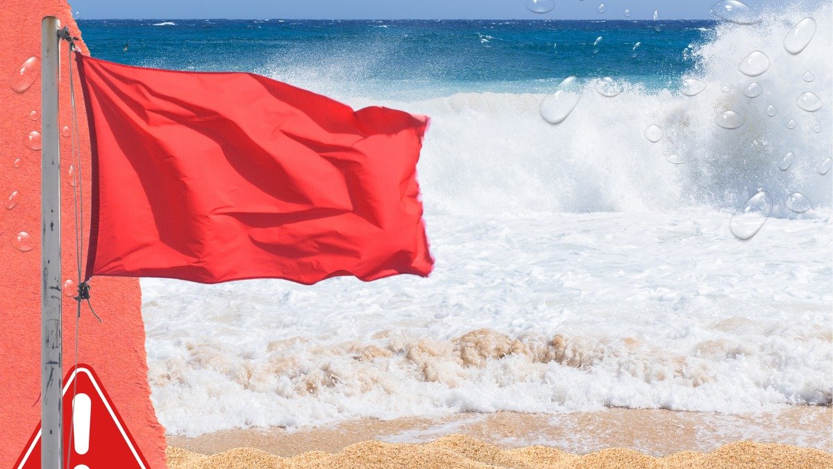 Al menos una docena de playas de la Costa tienen bandera roja en el país. Las autoridades solicitan a los bañistas ser precavidos.
