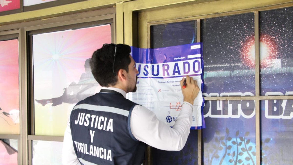 Personal Municipal realizó la clausura de los locales