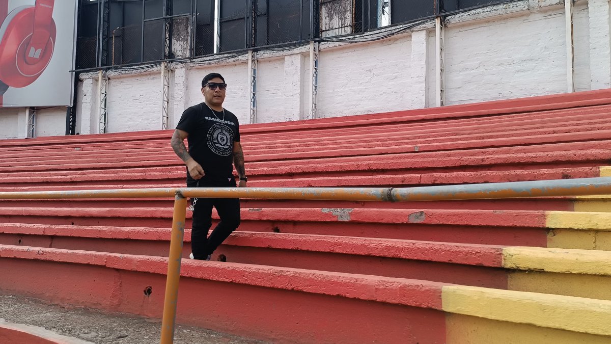 Edison Pilataxi cumplió con el reconocimiento del lugar donde fue impactado por un perdigón policial y por el cual perdió su ojo derecho.