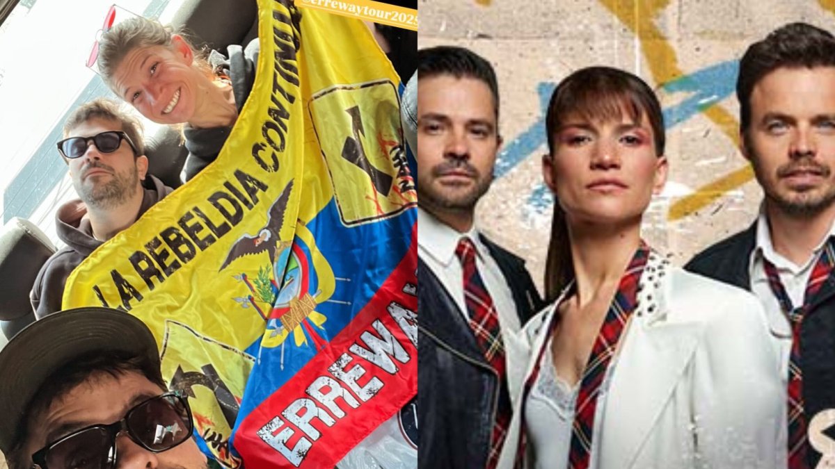 Benjamín Rojas, Felipe Colombo y Camila Bordonaba.