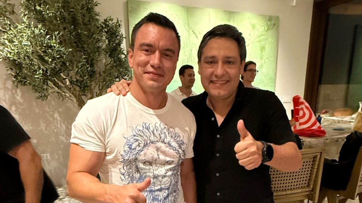 Mauricio Lizcano compartió en X una foto junto al presidente Daniel Noboa.