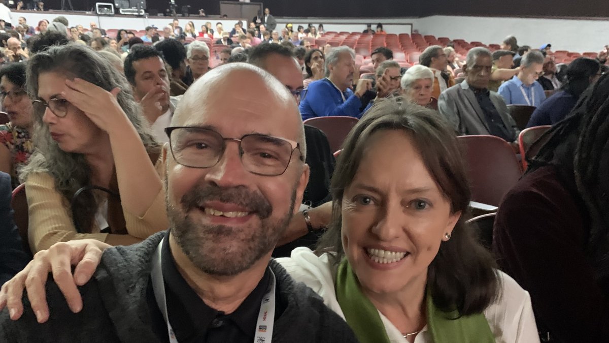 Tania Hermida con Ulises Hernández.