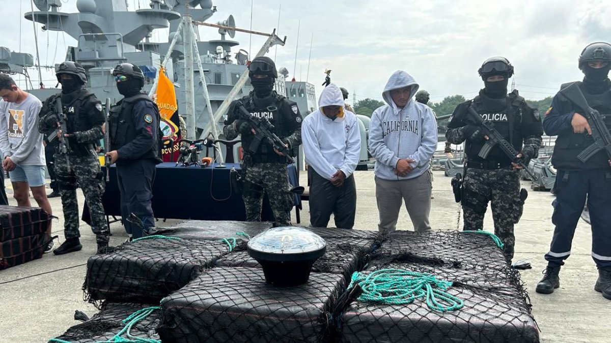 La droga fue decomisada en Alta mar