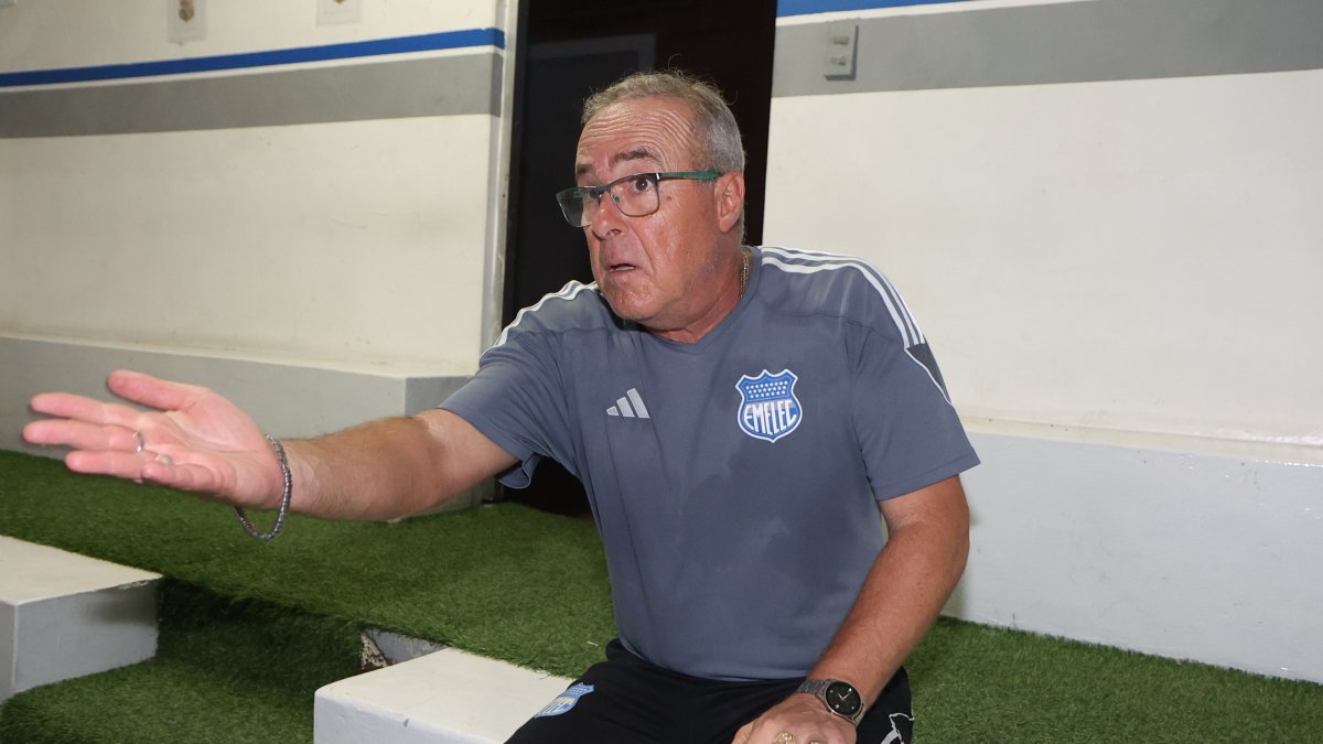 Jorge Célico, director técnico de Emelec en la temporada 2025.
