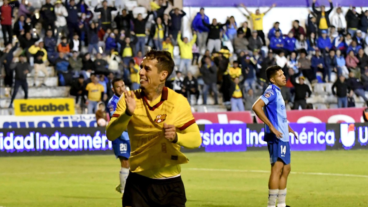 Jesús Trindade hizo el gol de Barcelona en Ambato.
