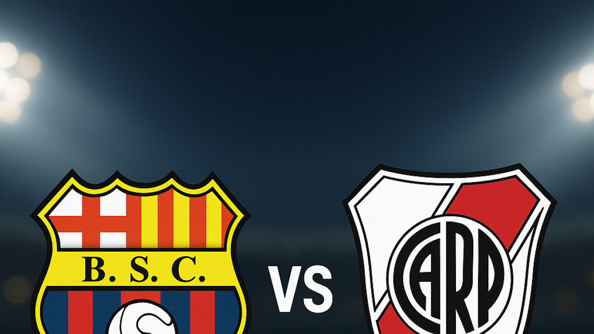 Barcelona SC recibe a River Plate por Copa Libertadores.