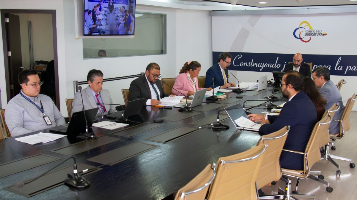 Pleno. Desde marzo, el Consejo de la Judicatura tiene solo tres de los cinco vocales en funciones prorrogadas.